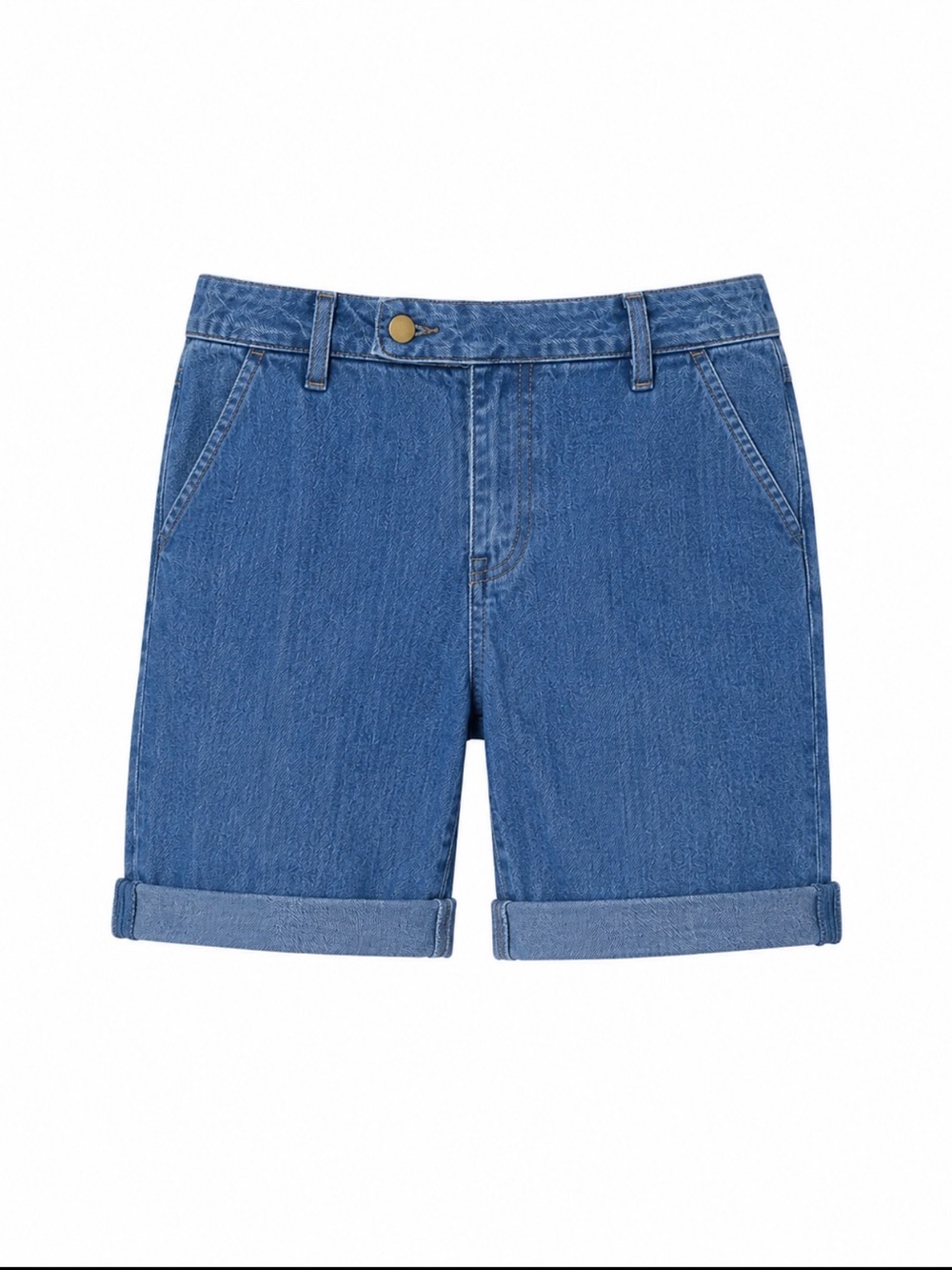 Marianne Denim Bermuda Shorts Size 10 NWT Cuffed Jean Shorts - Picture 1 of 3